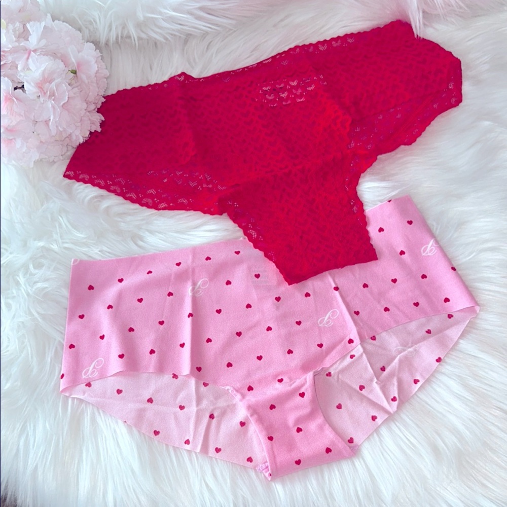 Victoria's Secret Red and Pink Panties Size Large